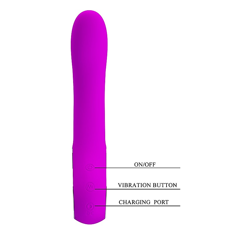 Pretty Love Alston Rechargeable G Spot Vibrator with Curved Tip - G-Spot Vibrators