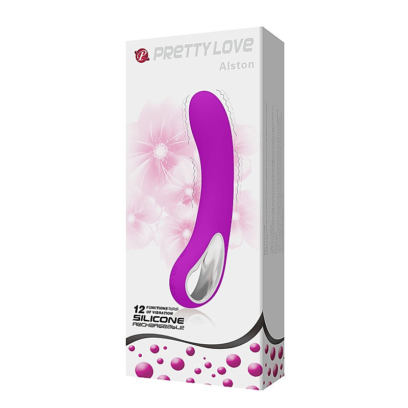 Pretty Love Alston Rechargeable G Spot Vibrator with Curved Tip - G-Spot Vibrators