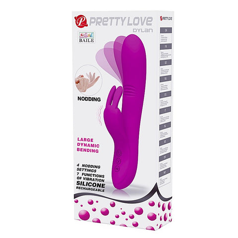 Baile Pretty Love Dylan USB Rechargeable Silicone Rabbit Vibrator - Rabbit Vibrators