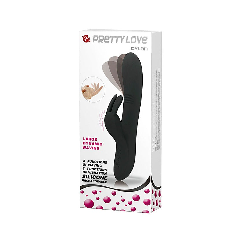 Baile Pretty Love Dylan USB Rechargeable Silicone Rabbit Vibrator - Rabbit Vibrators