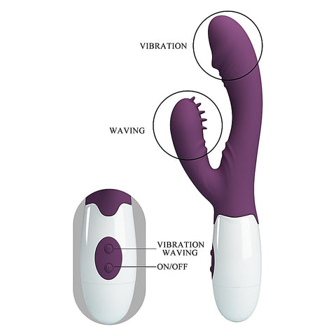 Baile Pretty Love Andre Silicone Dual Rabbit Stimulator G Spot Clitoral - Rabbit Vibrators