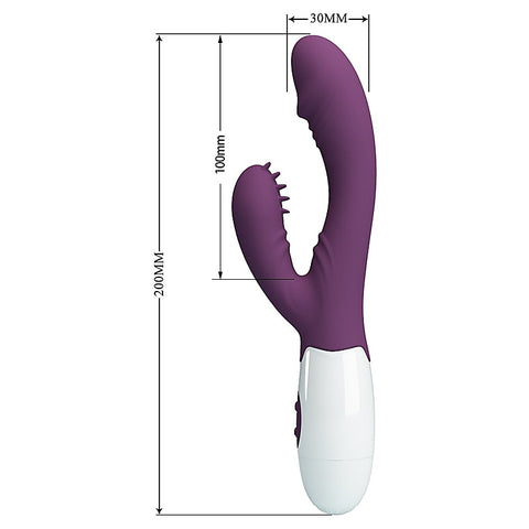 Baile Pretty Love Andre Silicone Dual Rabbit Stimulator G Spot Clitoral - Rabbit Vibrators
