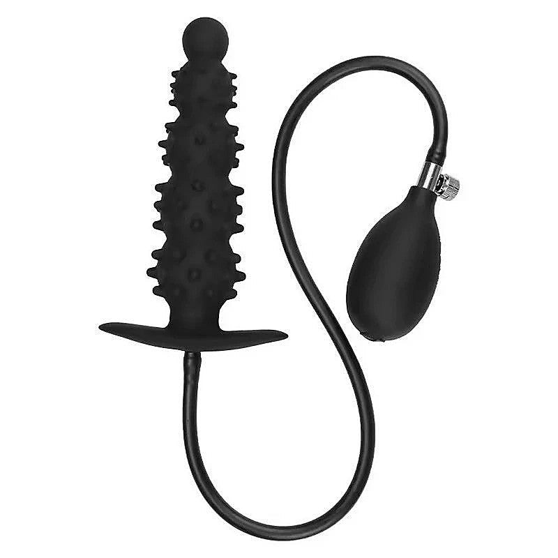 Ribbed Textured Inflatable Anal Plug by BDStyle - Butt Plugs
