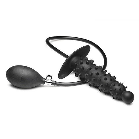 Ribbed Textured Inflatable Anal Plug by BDStyle - Butt Plugs