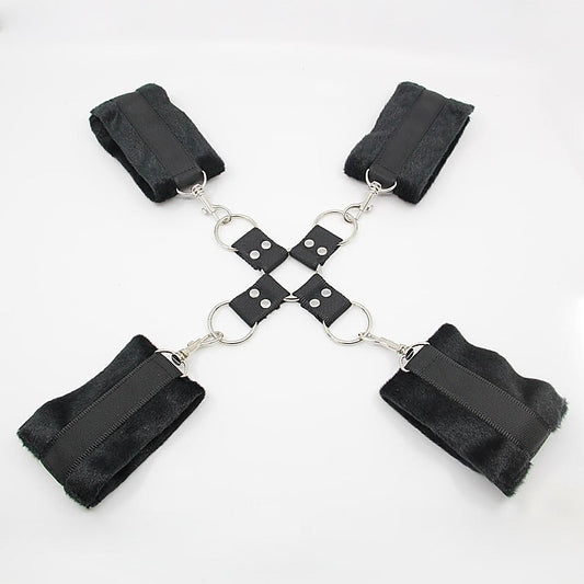 Soft Furry BDSM Hog Tie Shackle by Berlin Baby - Cuffs And Restraints