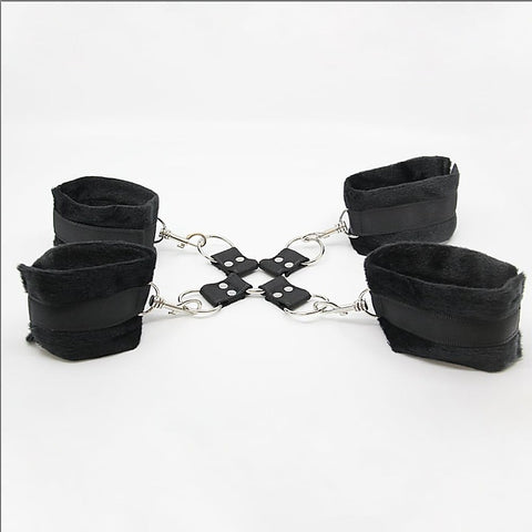 Soft Furry BDSM Hog Tie Shackle by Berlin Baby - Cuffs And Restraints