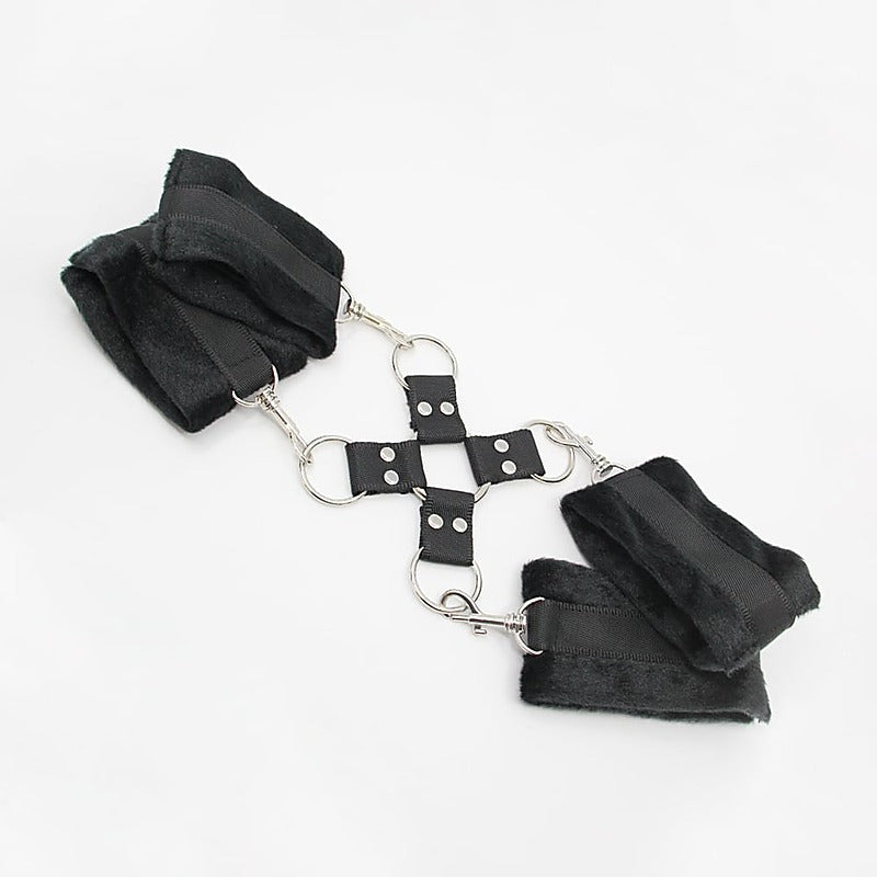 Soft Furry BDSM Hog Tie Shackle by Berlin Baby - Cuffs And Restraints
