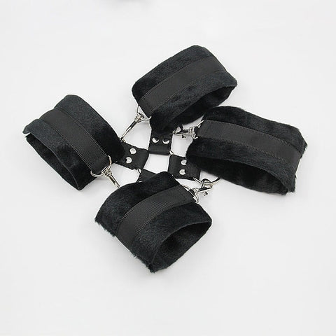 Soft Furry BDSM Hog Tie Shackle by Berlin Baby - Cuffs And Restraints