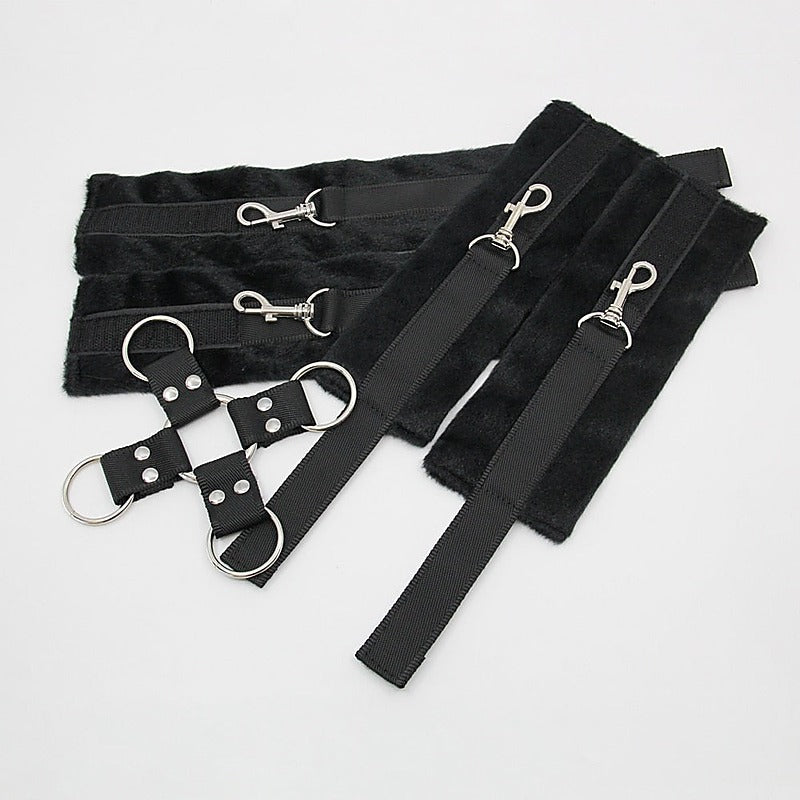 Soft Furry BDSM Hog Tie Shackle by Berlin Baby - Cuffs And Restraints