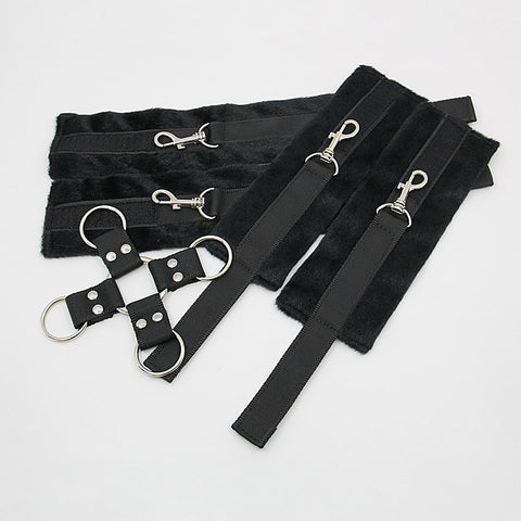 Soft Furry BDSM Hog Tie Shackle by Berlin Baby - Cuffs And Restraints