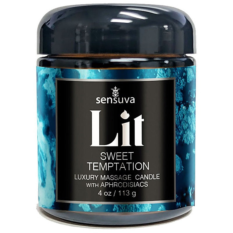 Sensuva On Lit Sweet Temptation Luxury Massage Candle 118ml Warm Oil - Sex Pheromones and Perfumes