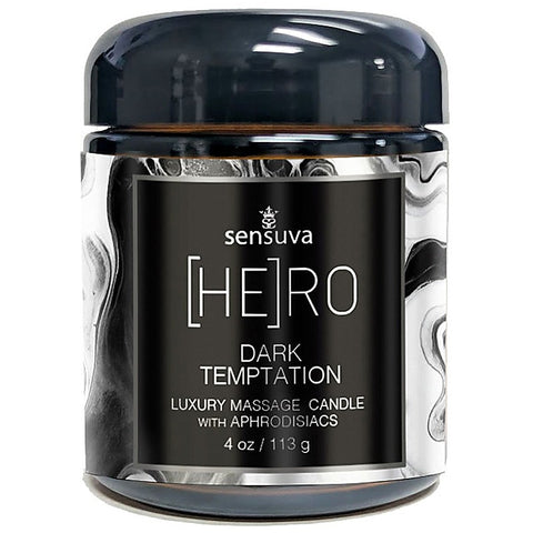 Sensuva On HERO Dark Temptation Luxury Massage Candle 118ml Ocean Forest - Sex Pheromones and Perfumes