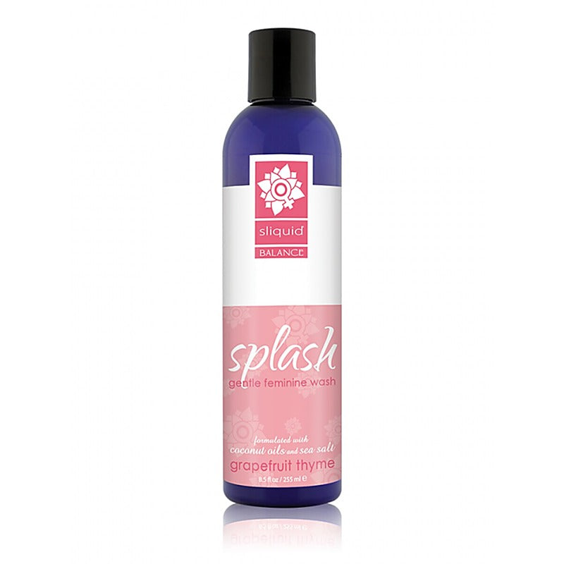 Sliquid Balance Splash Intimate Gentle Feminine Wash 8.5oz pH Balanced Formula - Bath and Intimate Fragrances