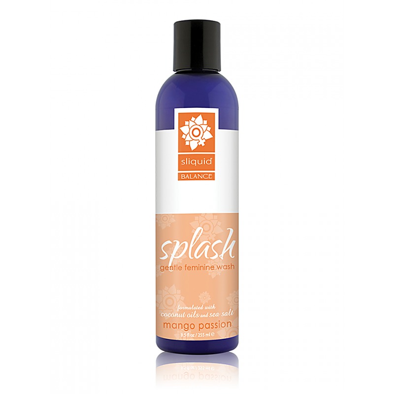 Sliquid Balance Splash Intimate Gentle Feminine Wash 8.5oz pH Balanced Formula - Bath and Intimate Fragrances
