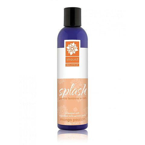 Sliquid Balance Splash Intimate Gentle Feminine Wash 8.5oz pH Balanced Formula - Bath and Intimate Fragrances