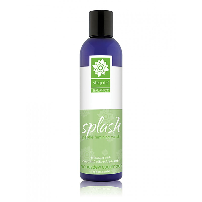 Sliquid Balance Splash Intimate Gentle Feminine Wash 8.5oz pH Balanced Formula - Bath and Intimate Fragrances