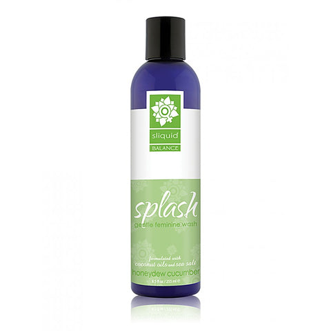 Sliquid Balance Splash Intimate Gentle Feminine Wash 8.5oz pH Balanced Formula - Bath and Intimate Fragrances