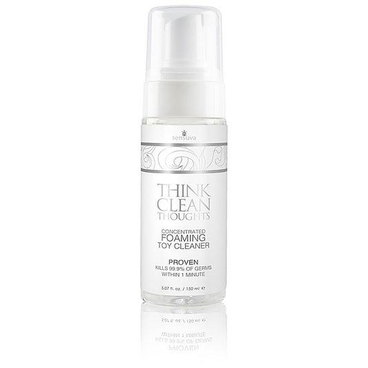 Think Clean Thoughts Foaming Toy Cleaner by Sensuva On - Adult Toy Cleaner