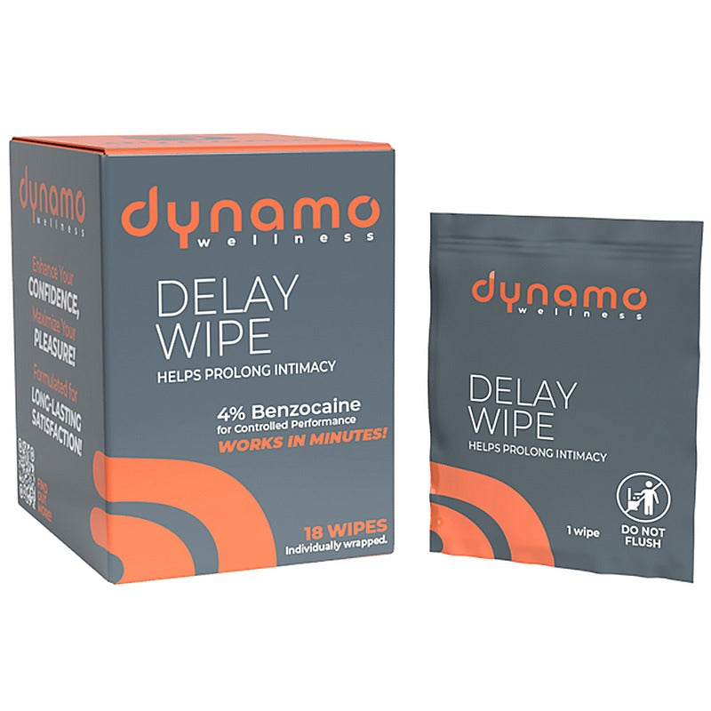 Screaming O Adult Sex Delay Wipe with 4% Benzocaine Formula - Delay and Excite Sprays