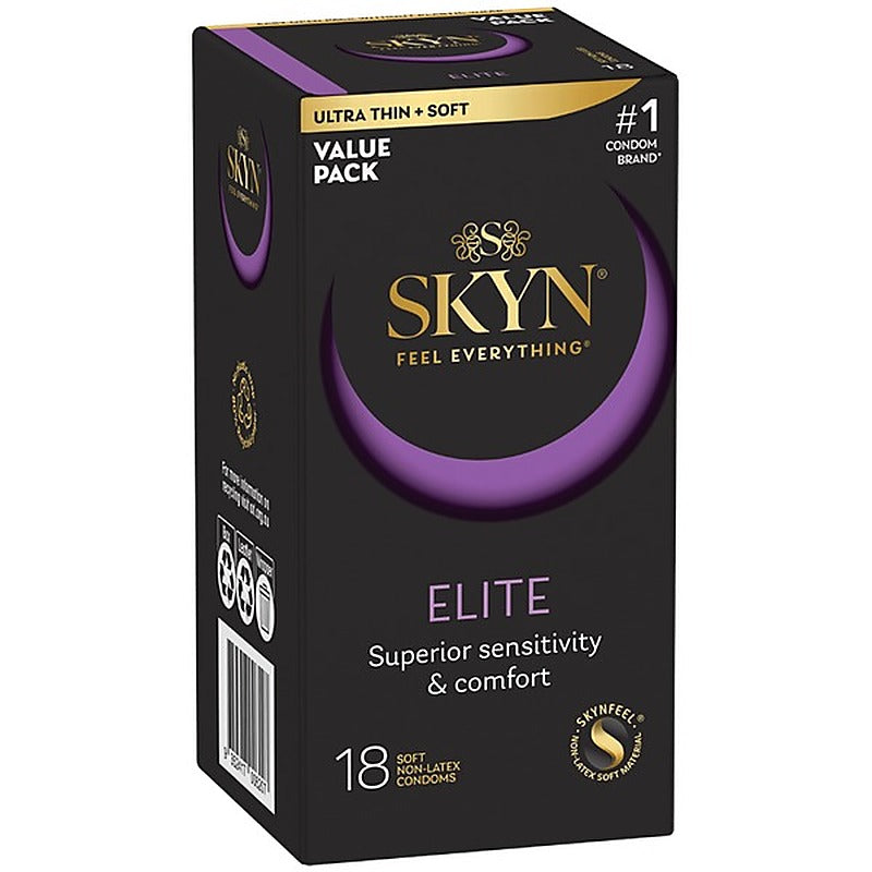 Ansell Elite 18's Soft and Non Latext Condoms - Condoms