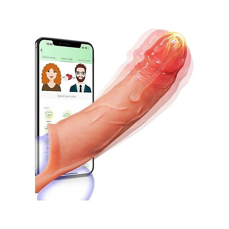 Vibe Wear App Control Male Penis Sleeve by Amovibe - Pumps, Extenders and Sleeves