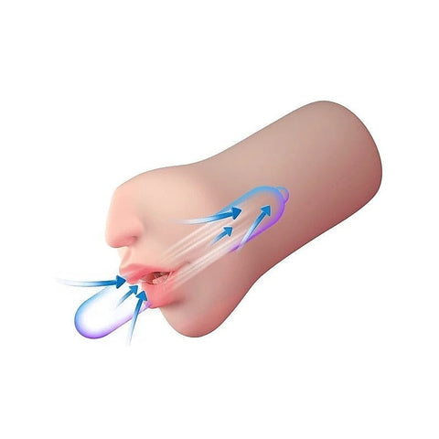 Suction Kiss Sucking & Vibrating Mouth Stroker by Amovibe - Realistic Butts And Vaginas
