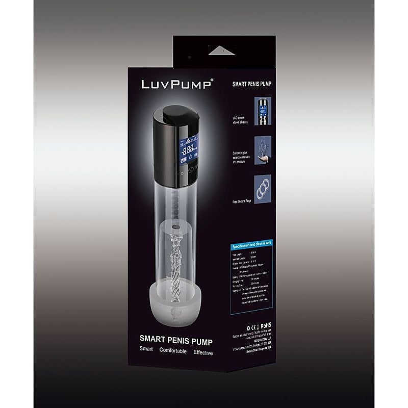 LuvPump Smart Rechargeable LCD Penis Pump by Shots Toys - Penis Pumps And Stretchers