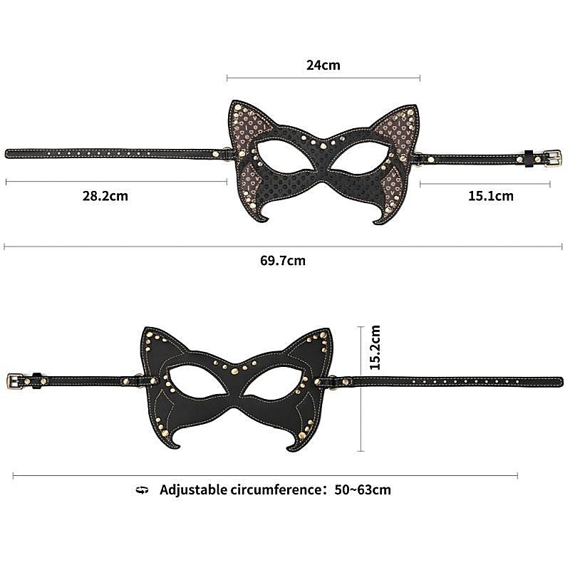 Rebellion Reign BDSM Play Cat Mask by Lovetoy - Masks And Blindfolds