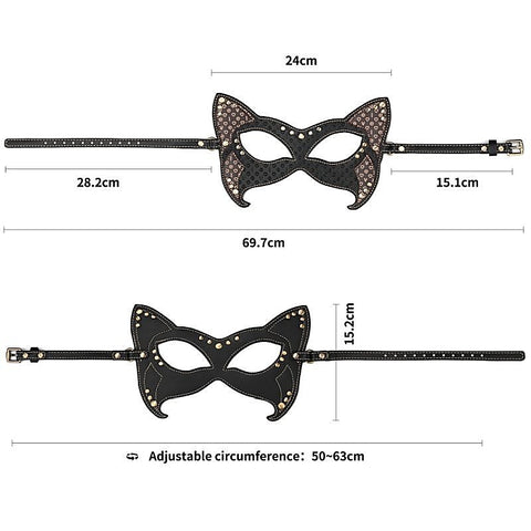 Rebellion Reign BDSM Play Cat Mask by Lovetoy - Masks And Blindfolds