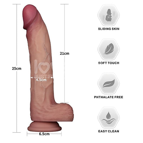 Sliding Skin Pro Dual Layer Realistic Silicone Dong - Realistic Dildos
