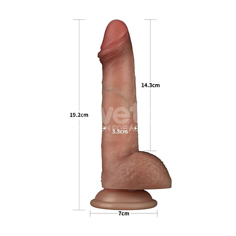 Sliding Skin Pro Dual Layer Realistic Silicone Dong - Realistic Dildos