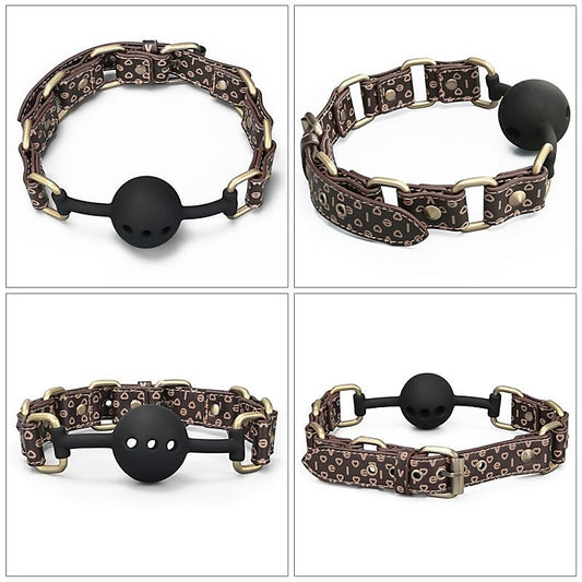 Rebellion Reign BDSM Play Ball Gag by Lovetoy - Bondage Gags and Bits