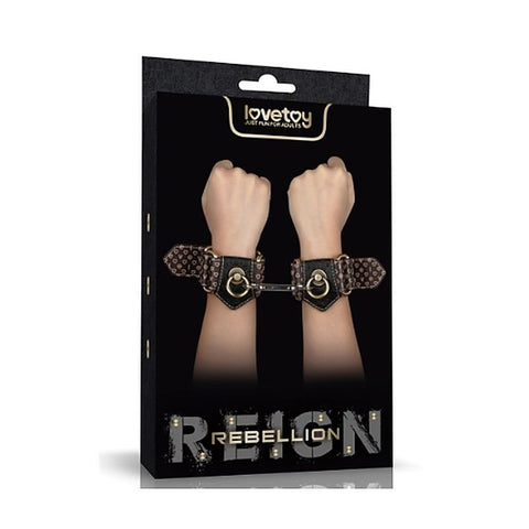 Rebellion Reign Bondage Play Handcuffs by Lovetoy - Cuffs And Restraints