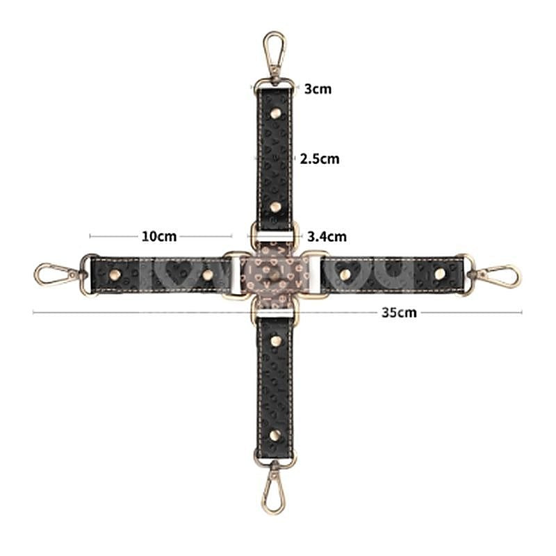 Rebellion Reign Fetish Play Hogtie Set by Lovetoy - Cuffs And Restraints