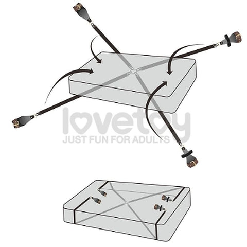 Rebellion Reign Under Mattress Restraint by Lovetoy - Cuffs And Restraints