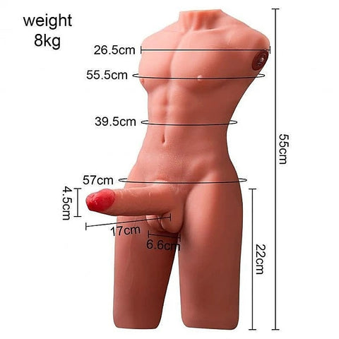 Jason USB Auto Thrusting Male Torso by XISE - Masturbators and Strokers