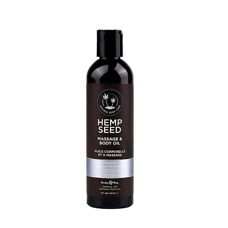 Scented Hemp Seed Massage and Body Oil 237 ml - Massage Oils and Lubricants