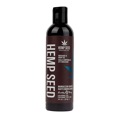 Scented Hemp Seed Massage and Body Oil 237 ml - Massage Oils and Lubricants