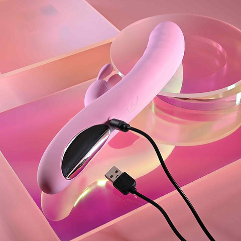 RUB ME RIGHT Thrusting Rabbit Vibrator by Evolved - Rabbit Vibrators