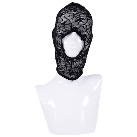 Premium Lace Hush BDSM Hood by Sportsheets - Bondage Hoods