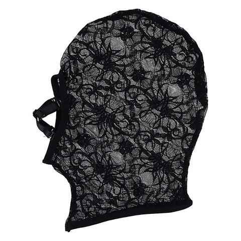 Premium Lace Hush BDSM Hood by Sportsheets - Bondage Hoods