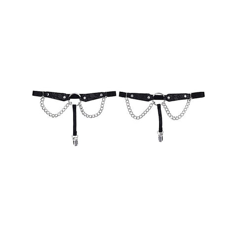 Premium Chain Lace Garters by Sportsheets - Her Fetish