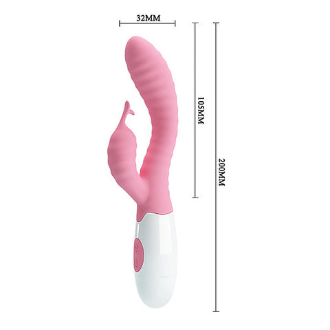 Baile Hyman Multi Functions Thrusting Rabbit Vibrator with 30 Modes - Rabbit Vibrators