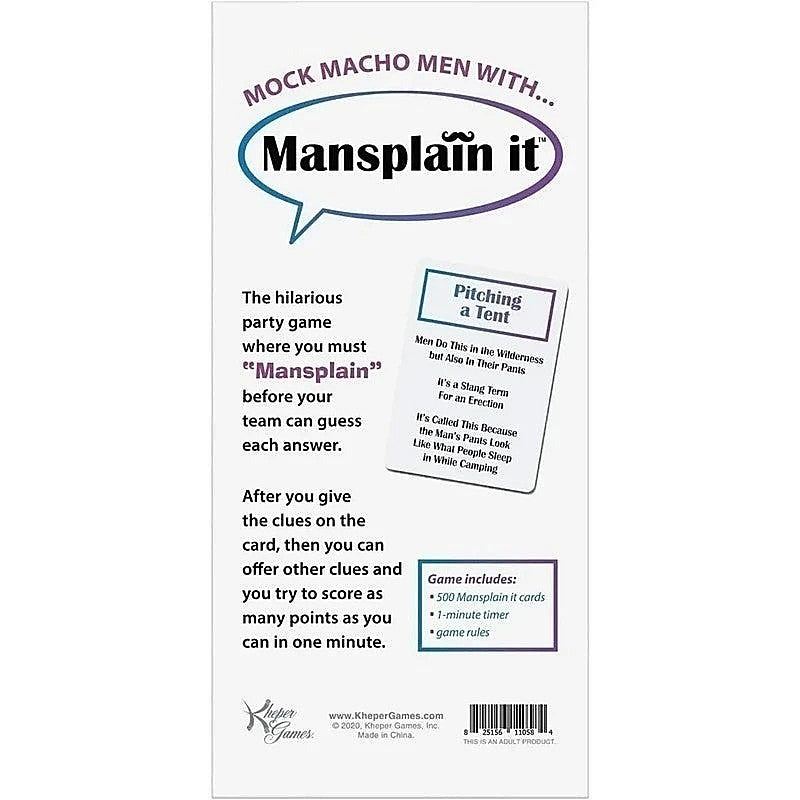 Premium Mansplain It Game by Kheper Games - Sex Games, Coupons and Tricks