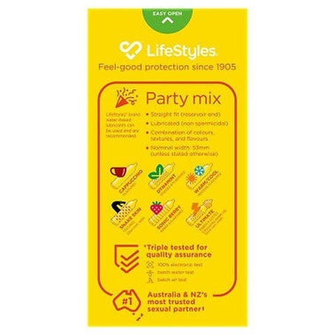 LifeStyles Party Mix Condoms 10s - Condoms