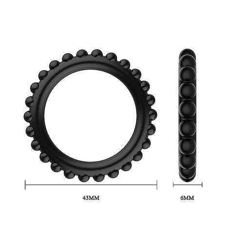 Pretty Love TITAN TPUR 3 in One Silicone Cock Ring Set - Cock Ring Sets