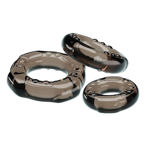Pretty Love YVONNE Combo Male Cock Ring Set by Baile - Cock Ring Sets