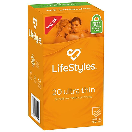 LifeStyles Ultra Thin Condoms 20s by Ansell - Condoms
