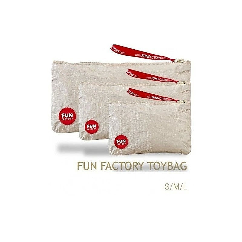 Discreet Adult Toybag Gold M by Fun Factory - Vibrator Accessories