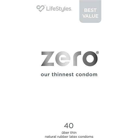 LifeStyles ZERO Condoms 40s by Ansell - Condoms